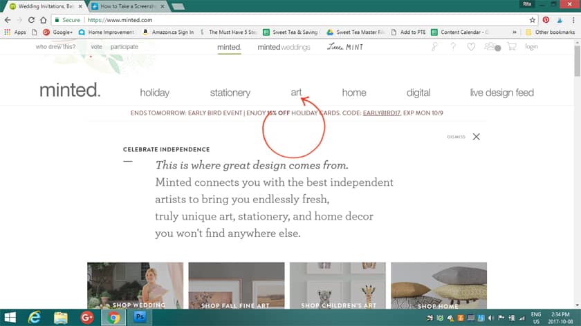 How to Choose Art with Minted using Photoshop