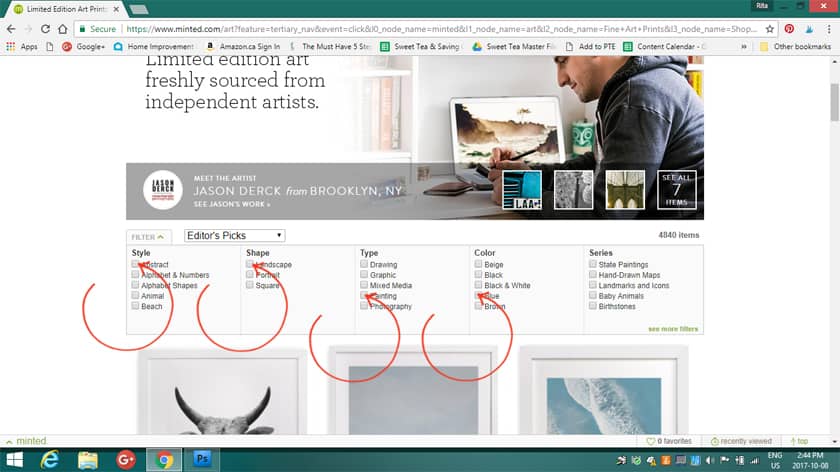 How to Choose Art with Minted using Photoshop