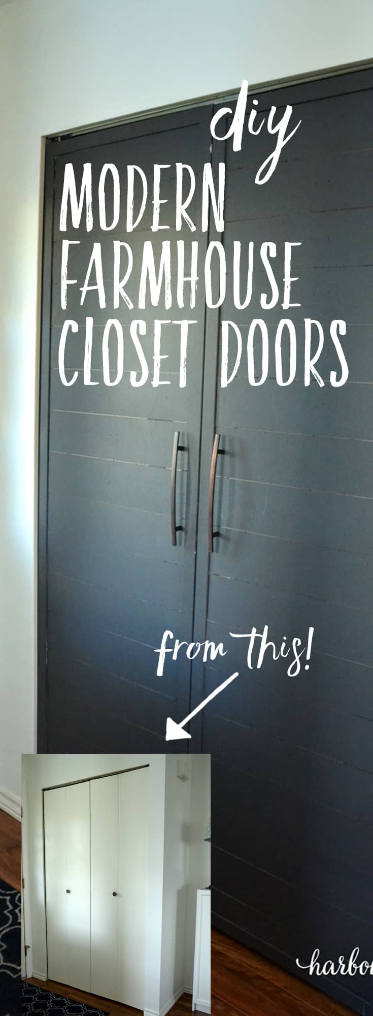Bi-Fold Closet Doors Makeover into French Doors