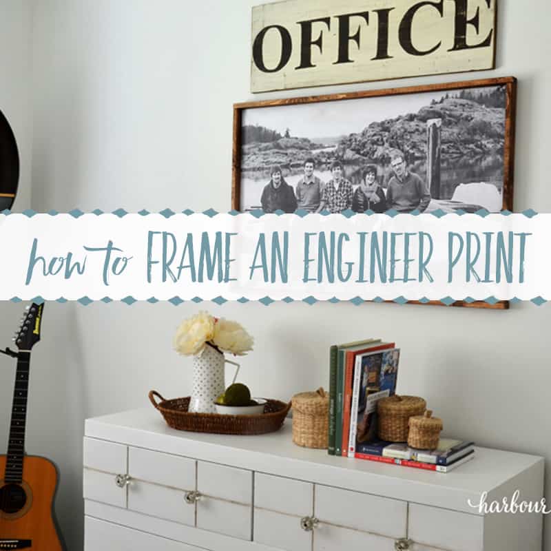 Framing an Engineer Print for Home Decor