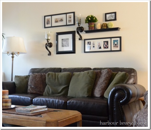 arrangement above couch