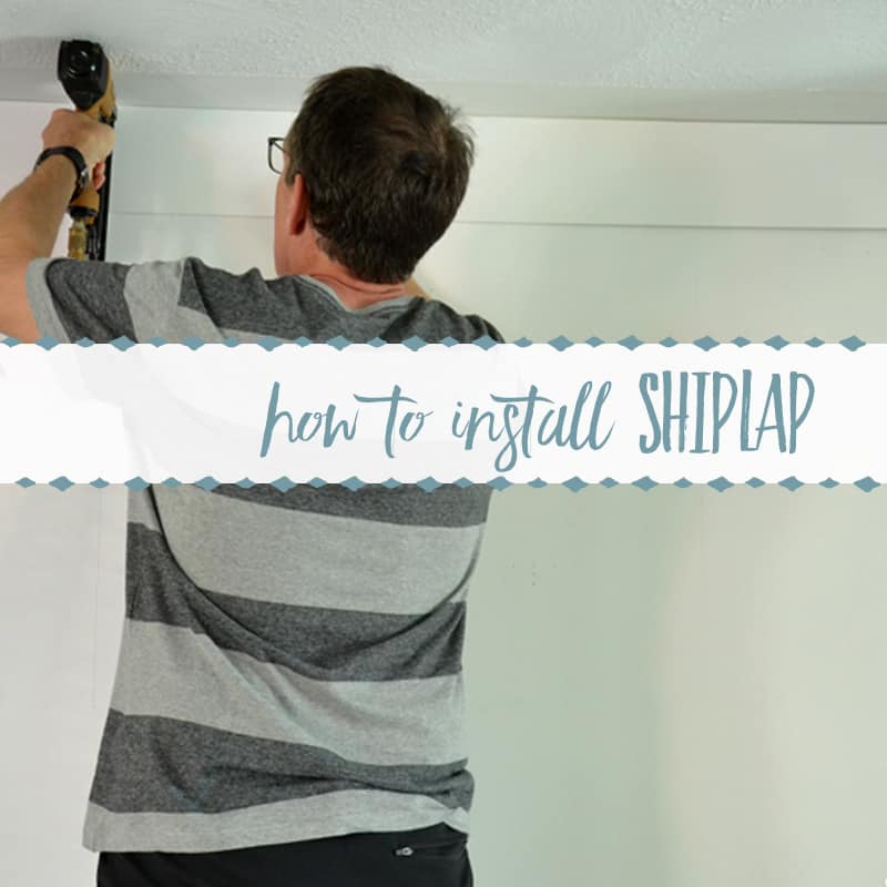 Simple Faux Shiplap Wall DIY Project