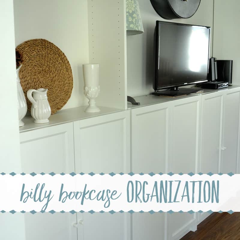 Tidying Office Gear in Billy Bookcases