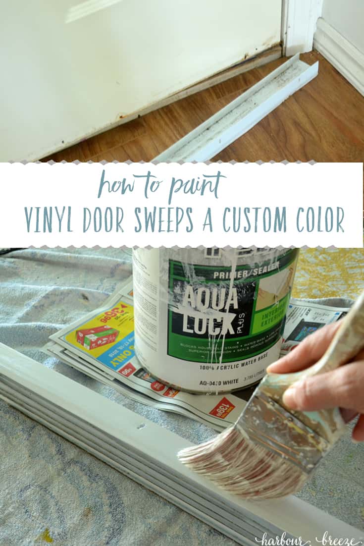 How to Paint Vinyl Door Sweeps a Custom Color