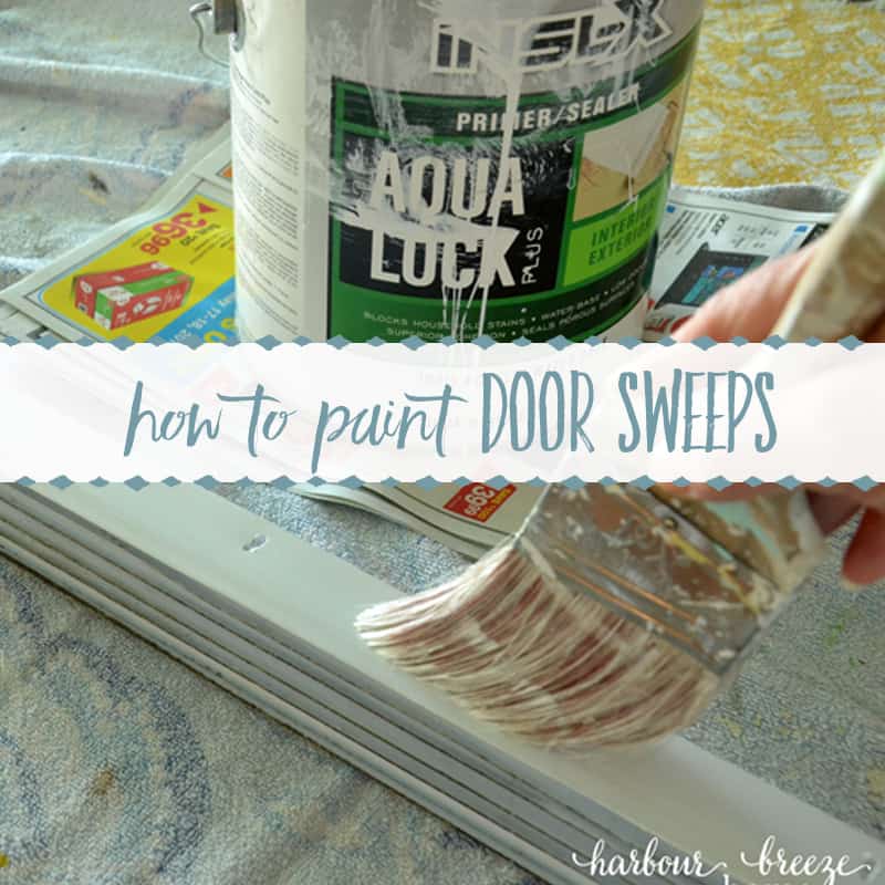 Refreshing Vinyl Door Sweeps with Paint