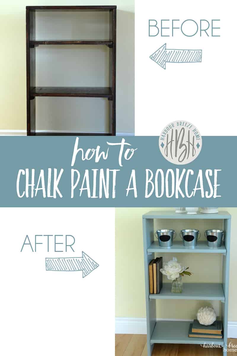how to paint a bookcase with Cottage Paint