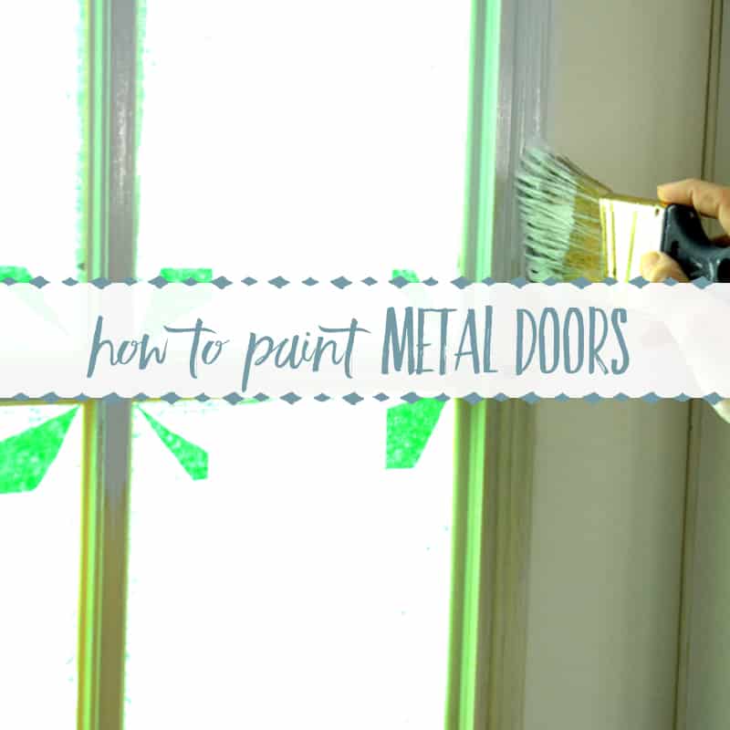 Painting Metal Doors with Plastic Trim Guide