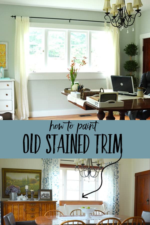 How to Paint Over Stained Wood Trim