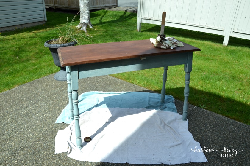 How to Strip Paint from Wood ~ A Farmhouse Table Makeover