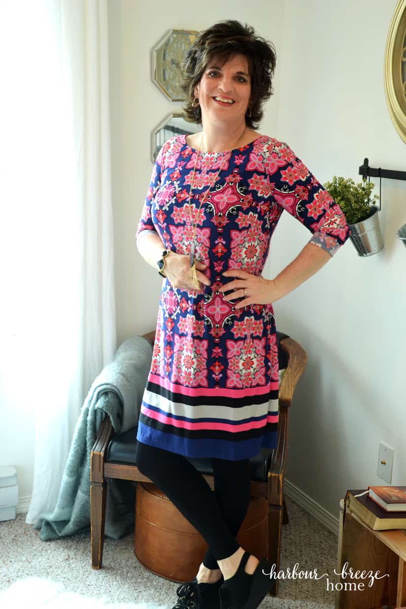 Spring Floral Dress & Leggings