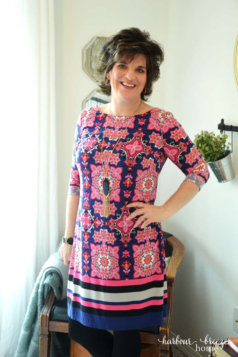 Spring Floral Dress & Leggings