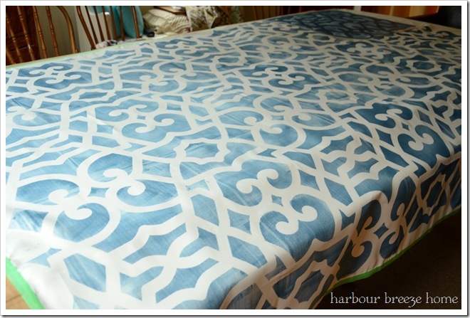 Tablecloth to Rod Pocket Curtain Transformation