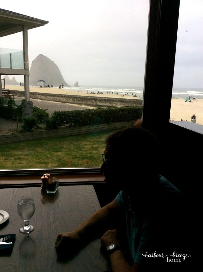 man sitting in a restaurant