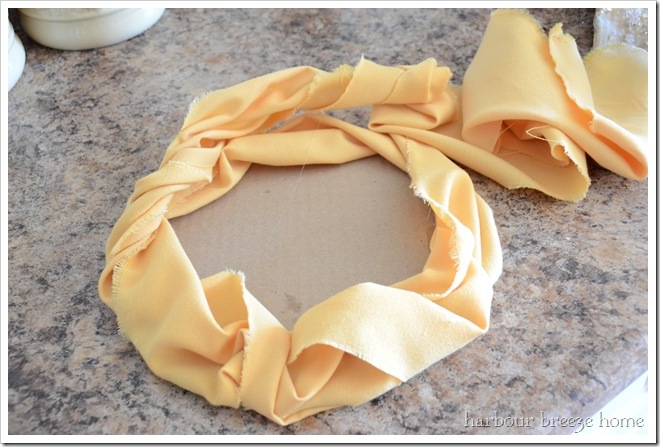 DIY fabric flower
