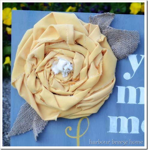 DIY fabric flower