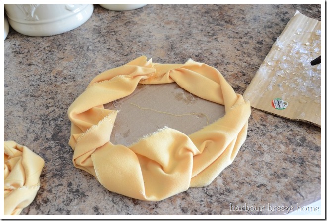 DIY fabric flower