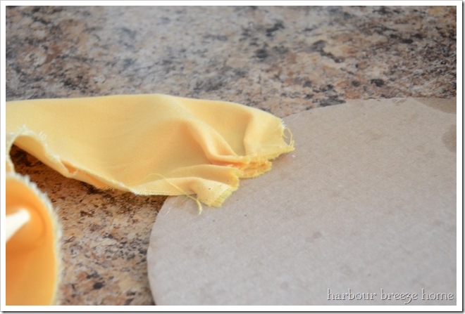 DIY fabric flower