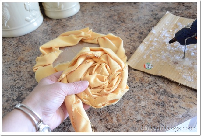 DIY fabric flower