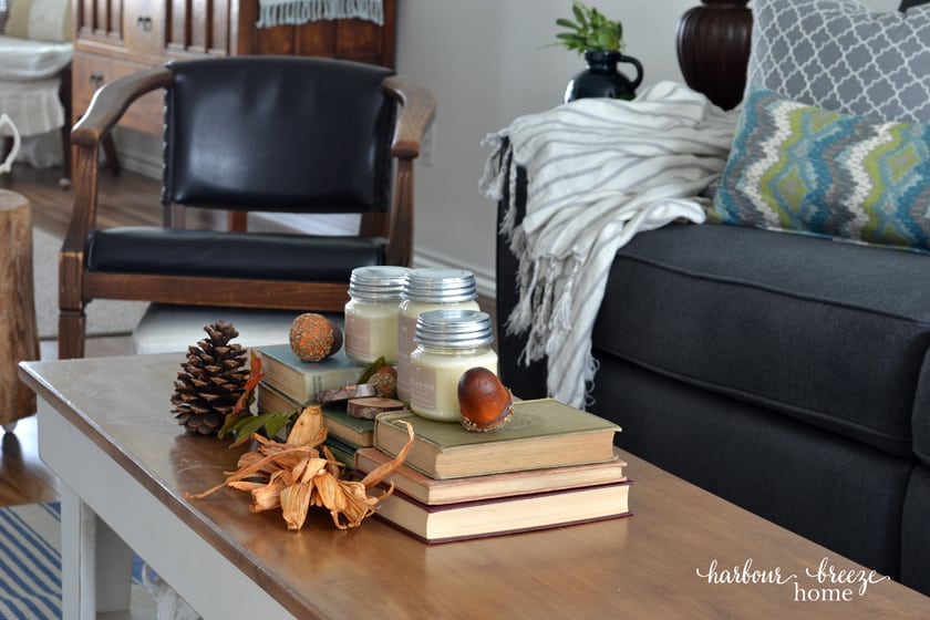 Candles on a coffee table