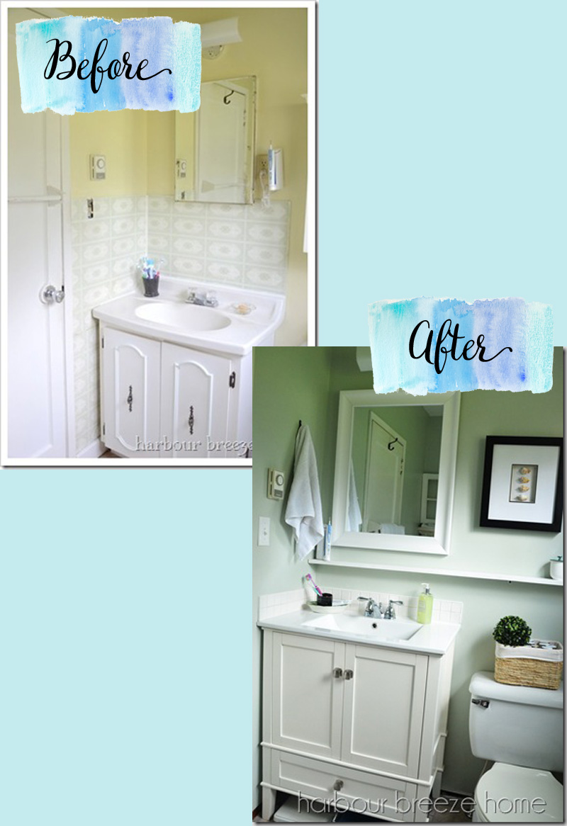 before and after bathroom