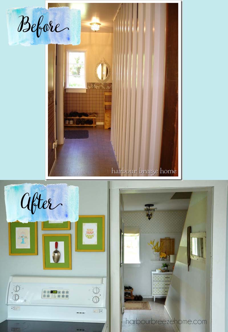 entryway before and after