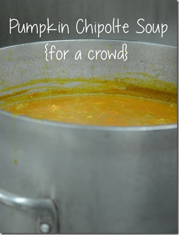 pumpkin chipolte soup with words