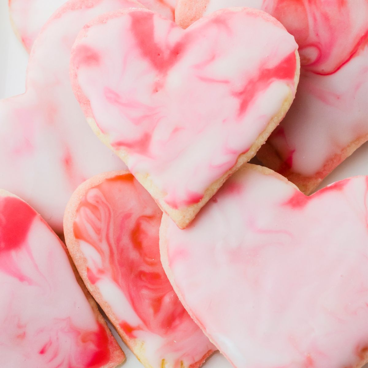 Simple Marbled Icing for Sugar Cookies
