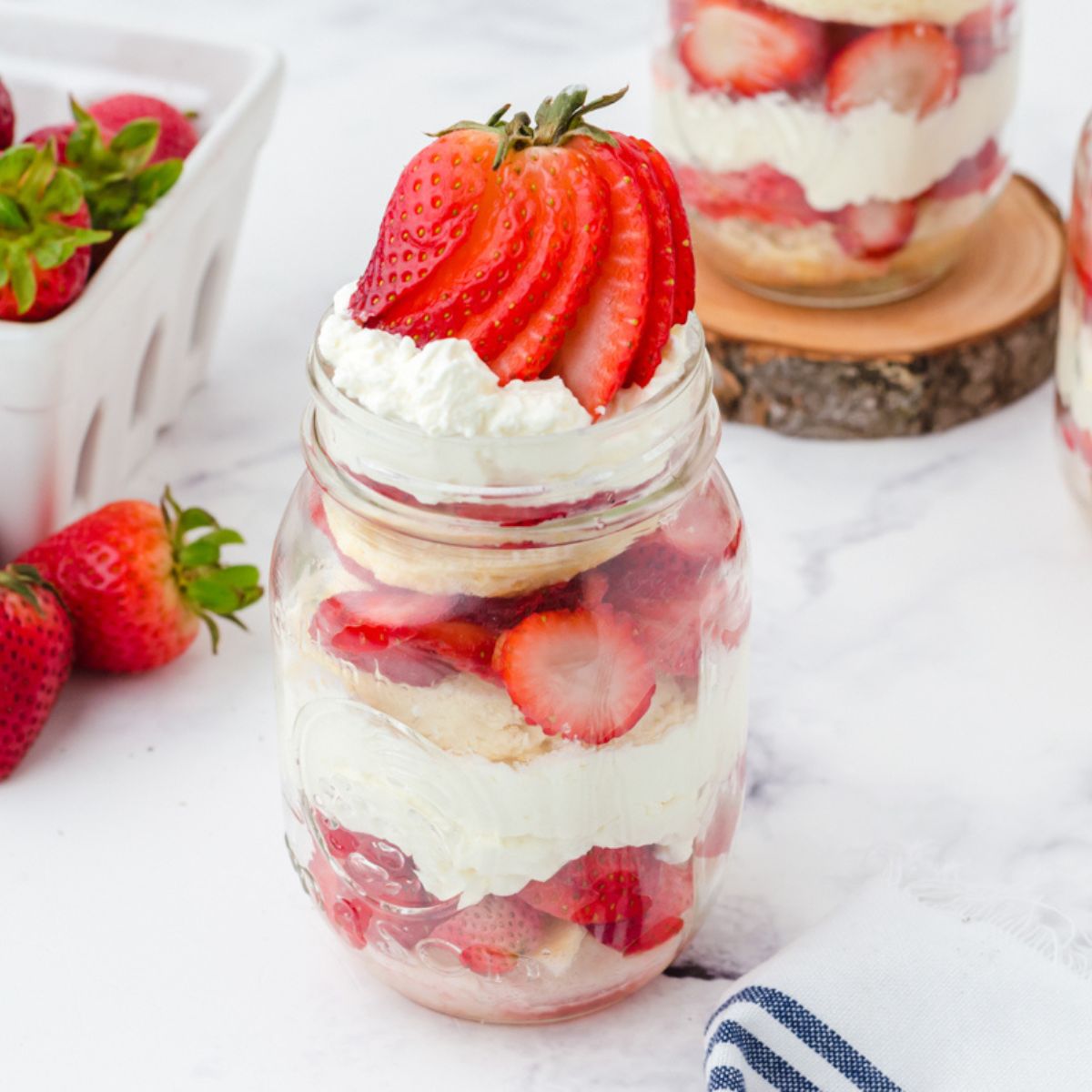 Strawberry Shortcake in Jars for Summer Gatherings