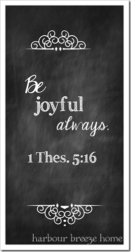 be joyful always