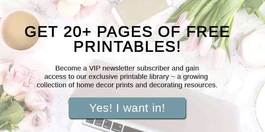 Modern Farmhouse Printables with Flowers