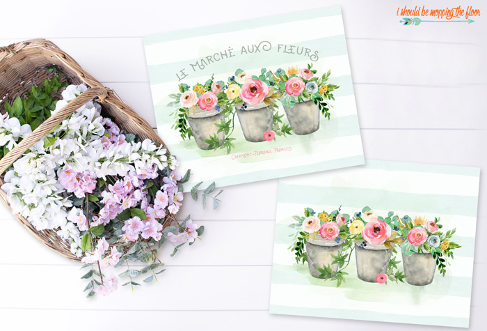 Modern Farmhouse Printables with Flowers
