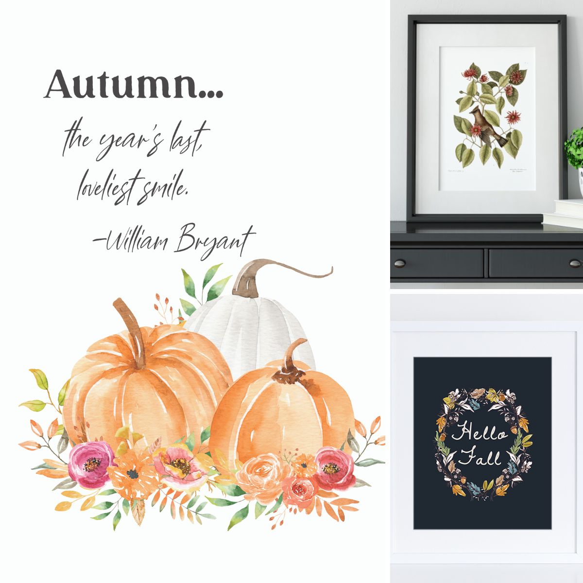 Free Fall Printable Wall Art for Modern Farmhouse Decor