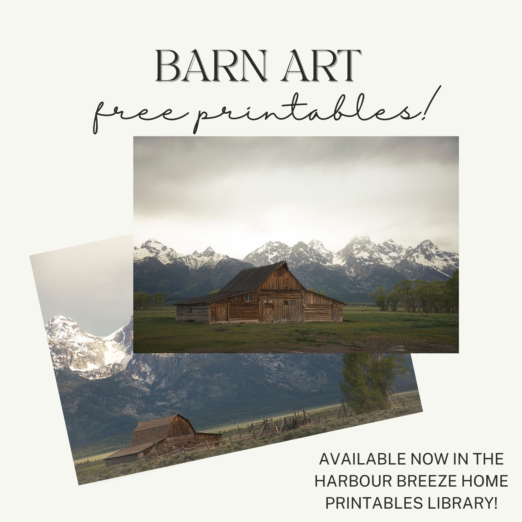 Free Printable Moultan Barn Art
