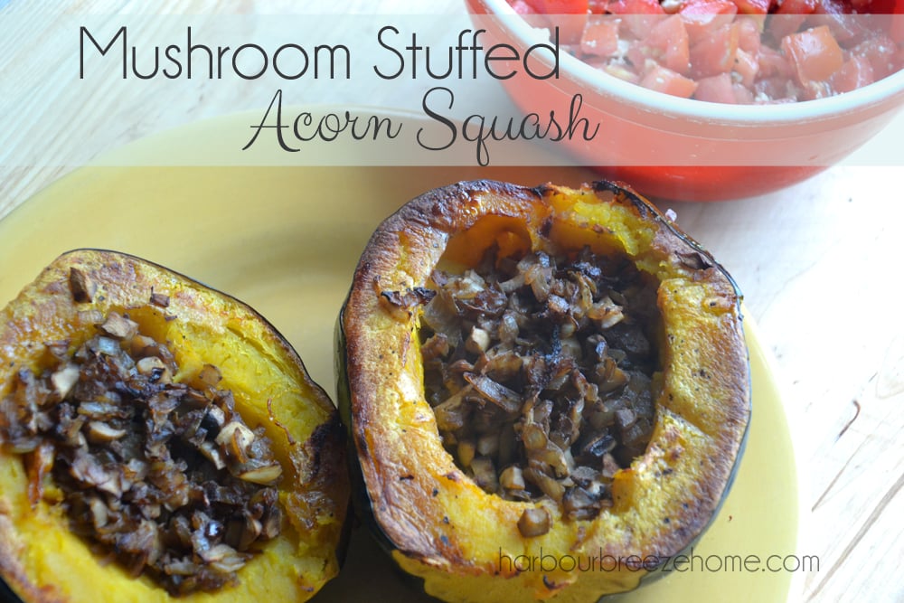 Savory Mushroom Stuffed Acorn Squash Recipe