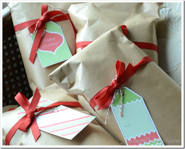 wrapped gifts for a my favorite things party