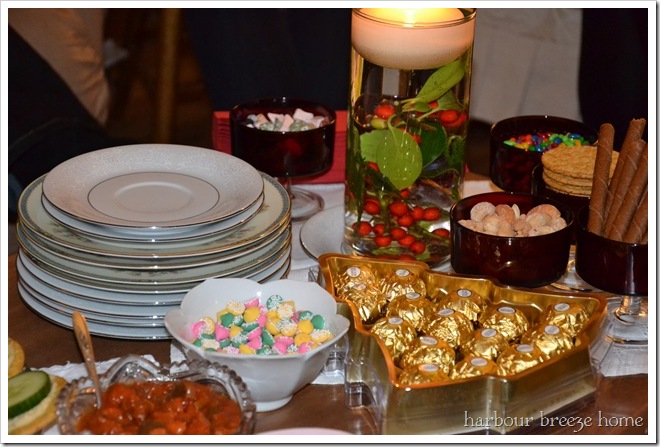food at a my favorite things party