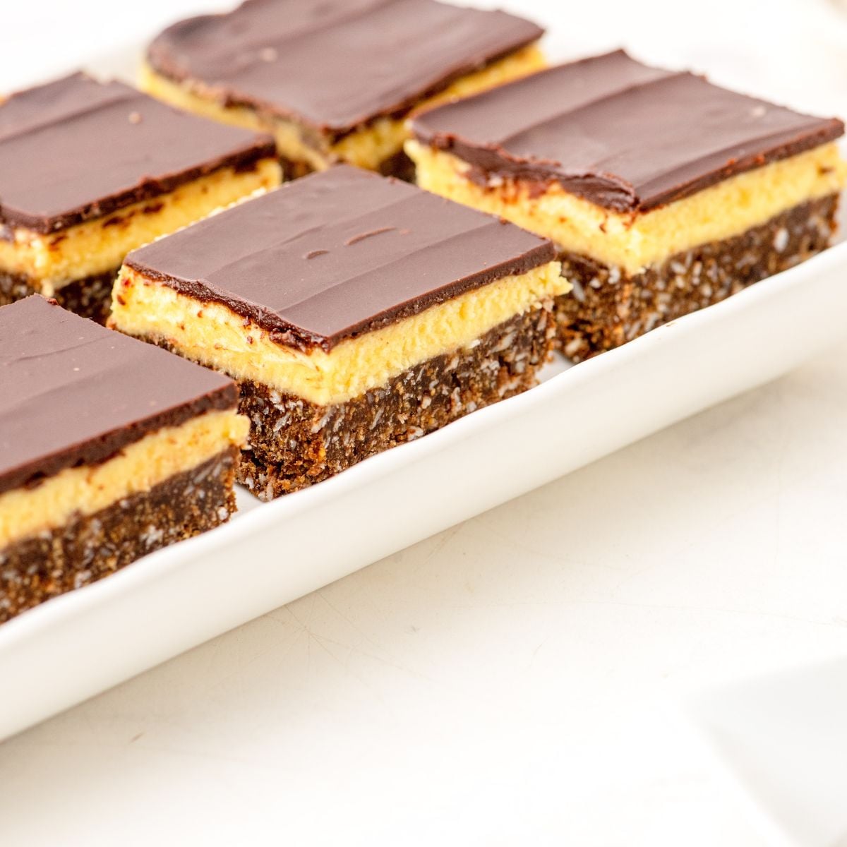 No-Bake Nanaimo Bars with Chocolate and Custard