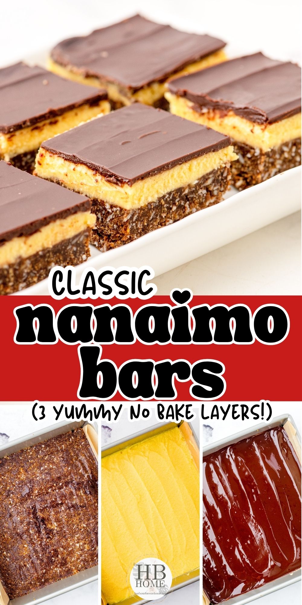 No Bake Nanaimo Bars Recipe