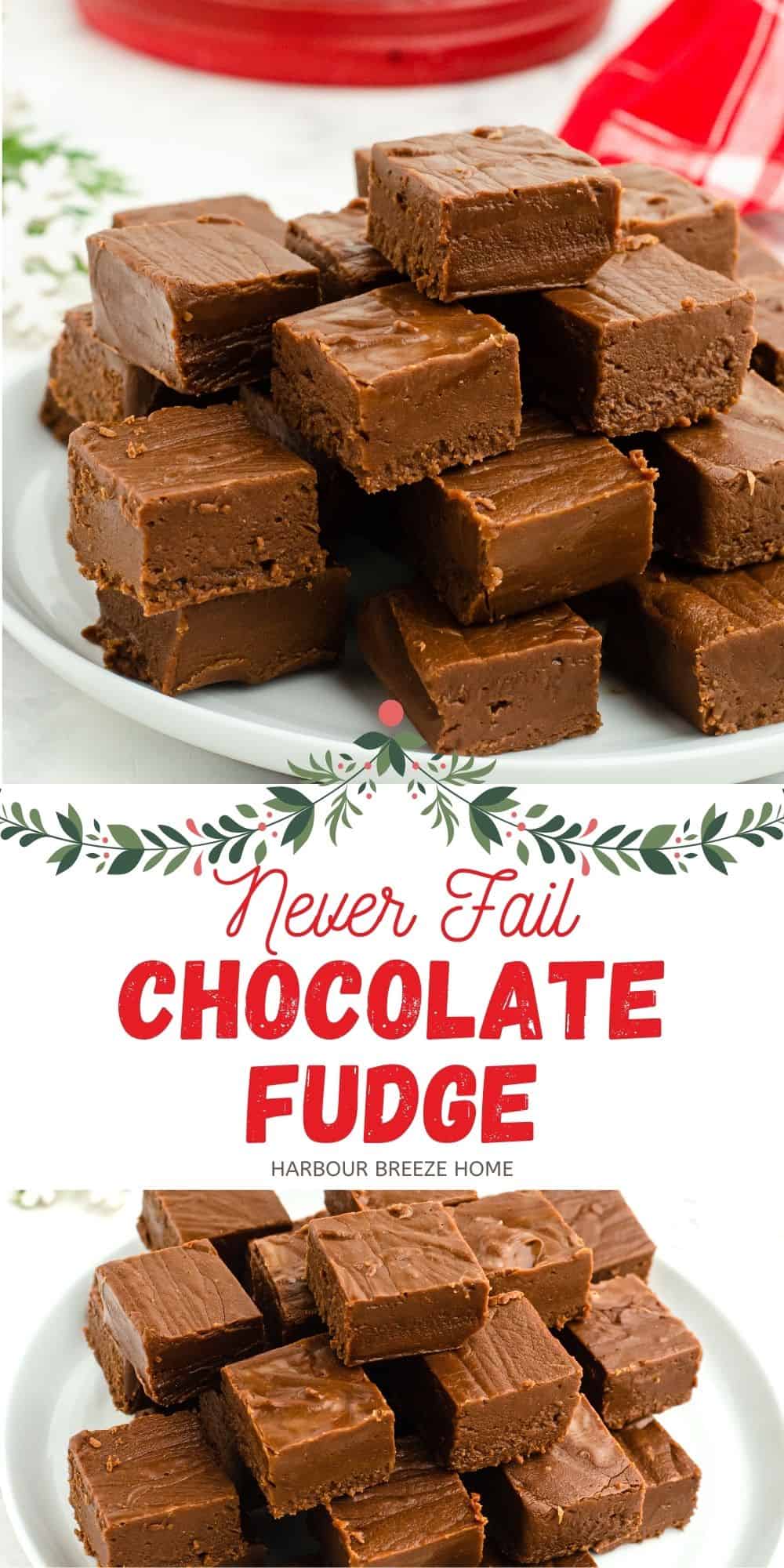Chocolate Fudge Recipe - Easy and No Fail!