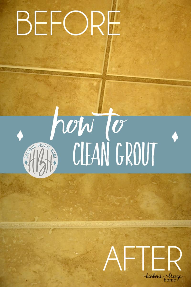how to clean grout