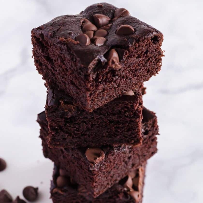 Healthy Black Bean Brownie Creation Using a Blender
