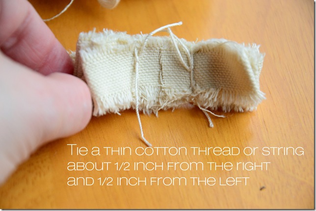 tie threads