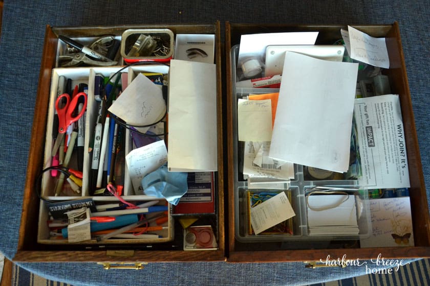 Office Supplies Drawer Organization