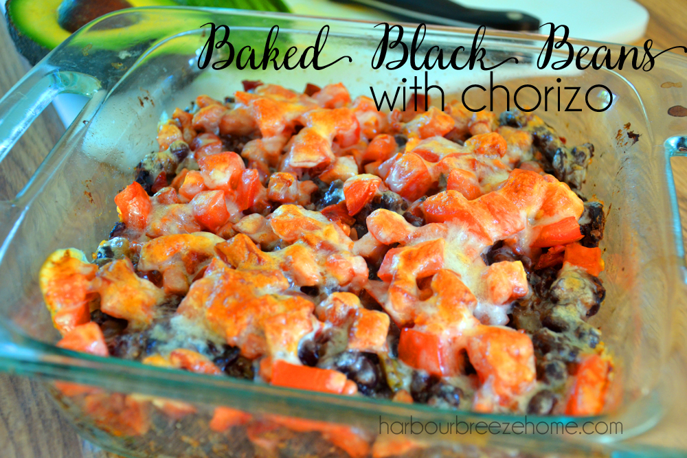 Cooking Light Baked Black Beans with Chorizo