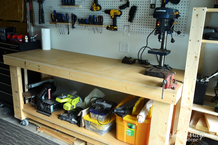 organized garage workshop
