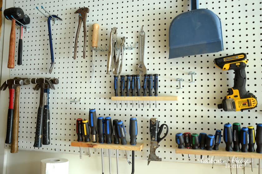organized garage workshop
