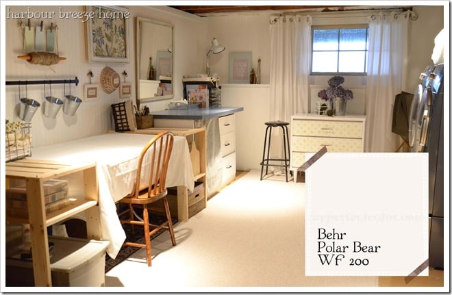 behr polar bear craft room