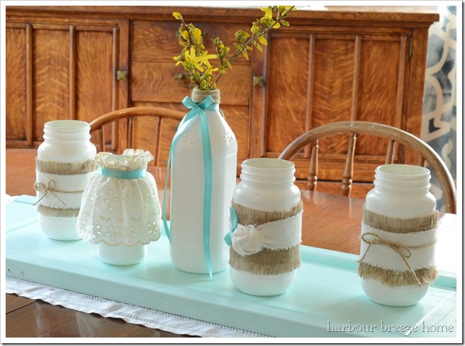 painted jars