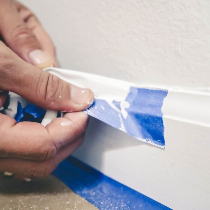 Achieving Straight Lines with Painters Tape