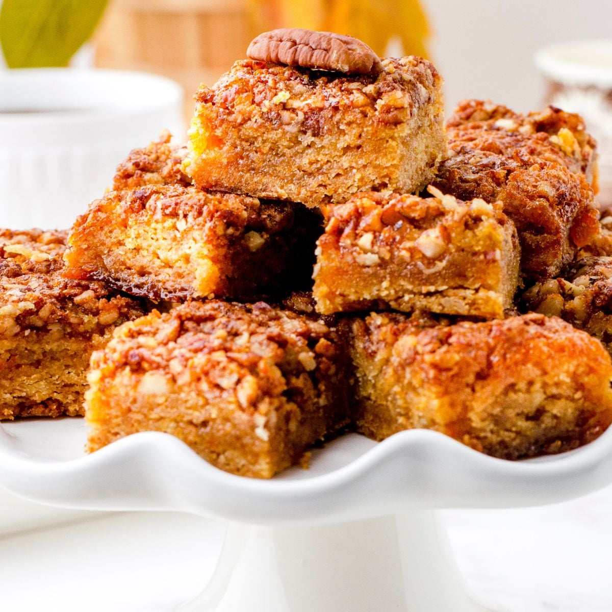 Simple Pecan Pie Bars Using Cake Mix